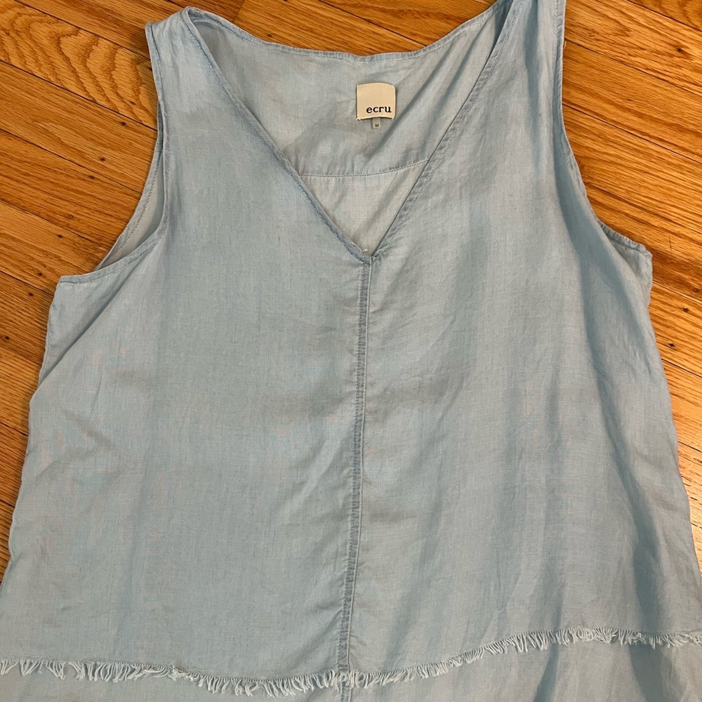 Ecru blue top